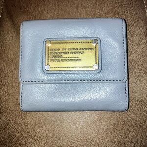 Marc by Marc Jacobs Grey Wallet with Gold Plate